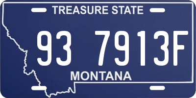 MT license plate 937913F