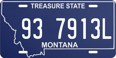 MT license plate 937913L