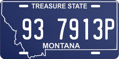 MT license plate 937913P