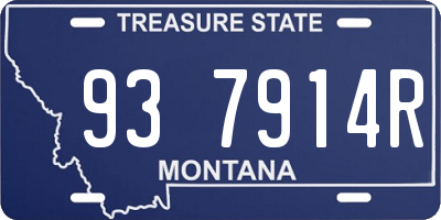 MT license plate 937914R