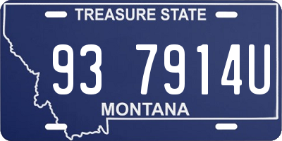 MT license plate 937914U