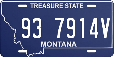 MT license plate 937914V