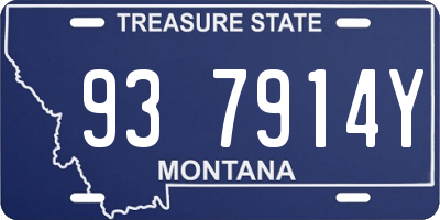 MT license plate 937914Y