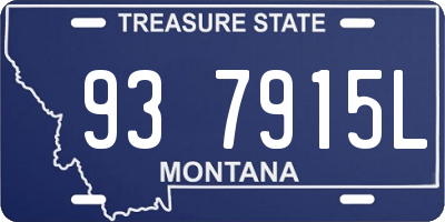 MT license plate 937915L