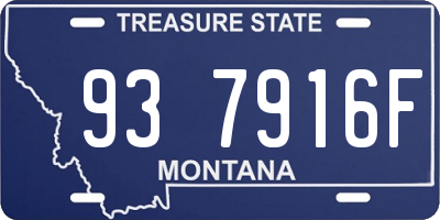 MT license plate 937916F