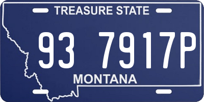 MT license plate 937917P