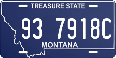 MT license plate 937918C