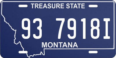 MT license plate 937918I