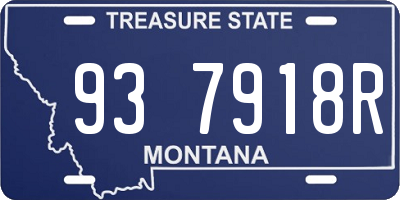 MT license plate 937918R