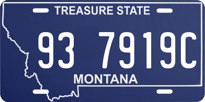 MT license plate 937919C