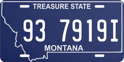 MT license plate 937919I