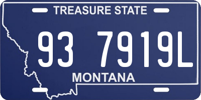 MT license plate 937919L