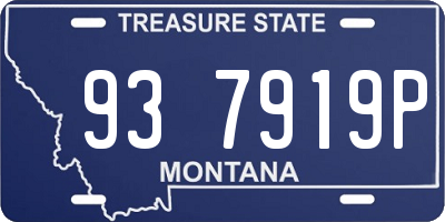 MT license plate 937919P