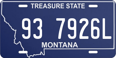 MT license plate 937926L