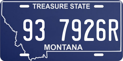 MT license plate 937926R