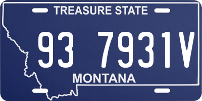 MT license plate 937931V