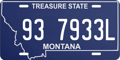 MT license plate 937933L