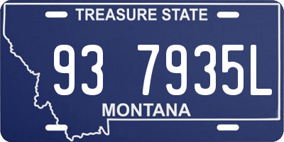 MT license plate 937935L