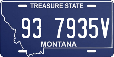 MT license plate 937935V