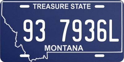 MT license plate 937936L
