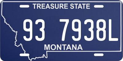 MT license plate 937938L
