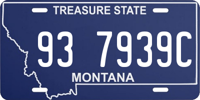 MT license plate 937939C