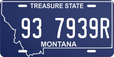 MT license plate 937939R
