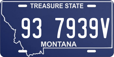 MT license plate 937939V