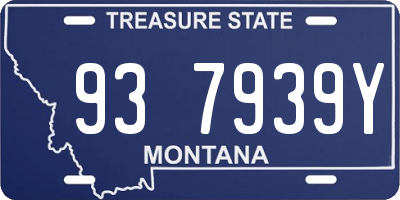 MT license plate 937939Y