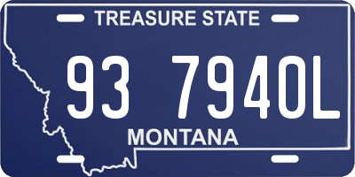 MT license plate 937940L