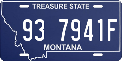 MT license plate 937941F
