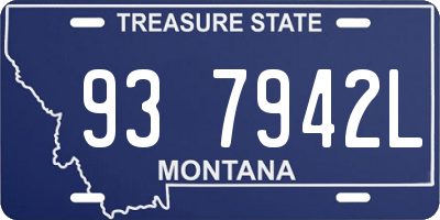 MT license plate 937942L