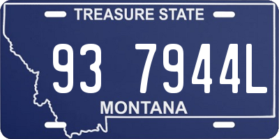 MT license plate 937944L