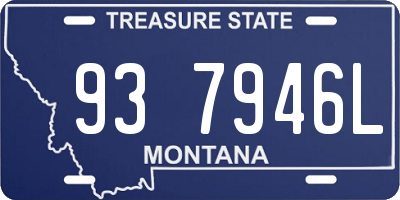 MT license plate 937946L