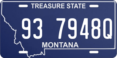 MT license plate 937948Q
