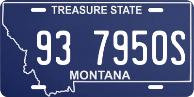 MT license plate 937950S
