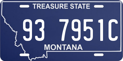 MT license plate 937951C