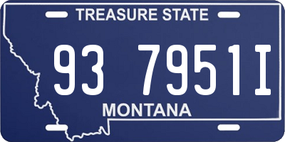 MT license plate 937951I