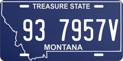 MT license plate 937957V