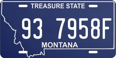 MT license plate 937958F