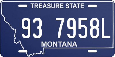 MT license plate 937958L