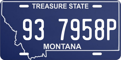MT license plate 937958P