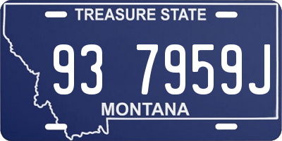 MT license plate 937959J