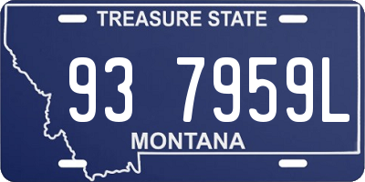 MT license plate 937959L