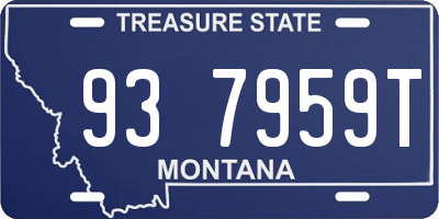 MT license plate 937959T