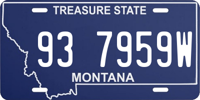 MT license plate 937959W