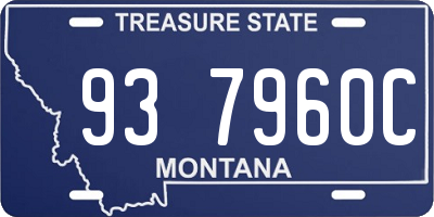 MT license plate 937960C