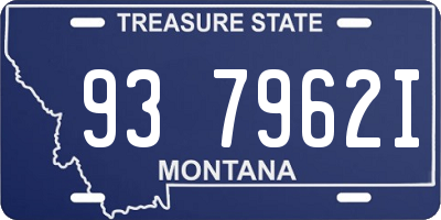 MT license plate 937962I