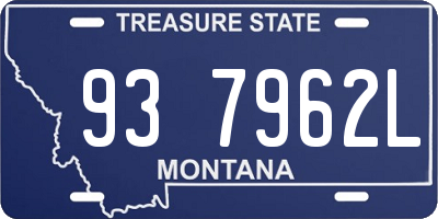 MT license plate 937962L