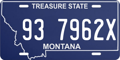 MT license plate 937962X